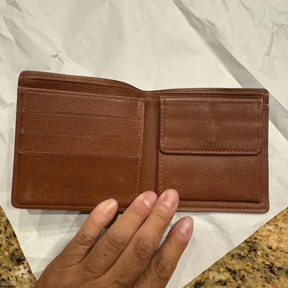 Louis Vuitton Monogram Ebien Multiple Wallet Card Case Leather Marco Bifold - Picture 6 of 7